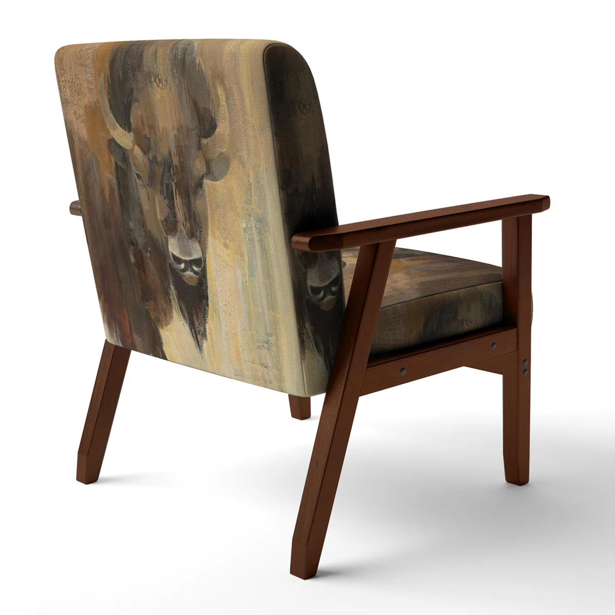 Longhorn Leather Armchair view 4