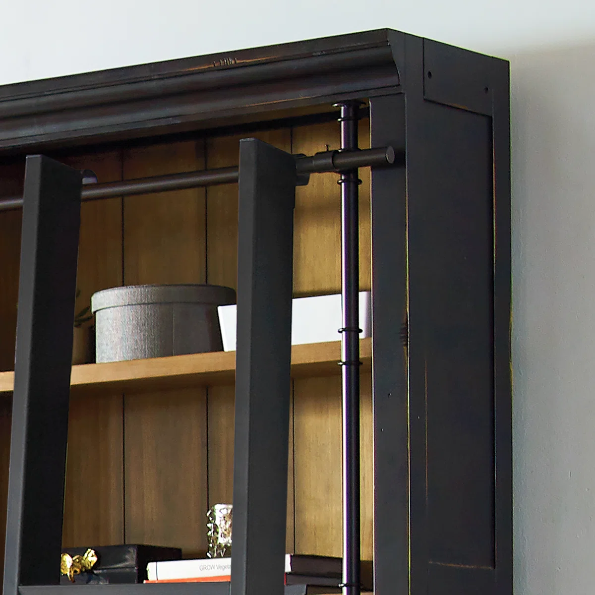 Hide & Iron Bookshelf view 4